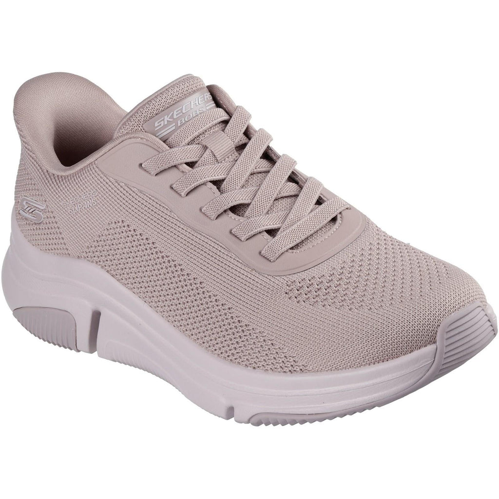Women's Wide Fit Skechers 117587 Slip-ins Bobs Sport Sparrow Flex Sneakers