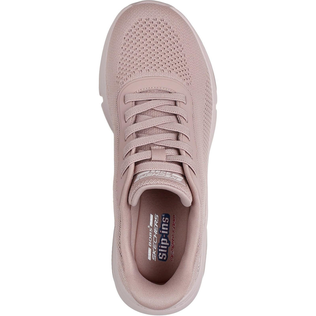 Women's Wide Fit Skechers 117587 Slip-ins Bobs Sport Sparrow Flex Sneakers