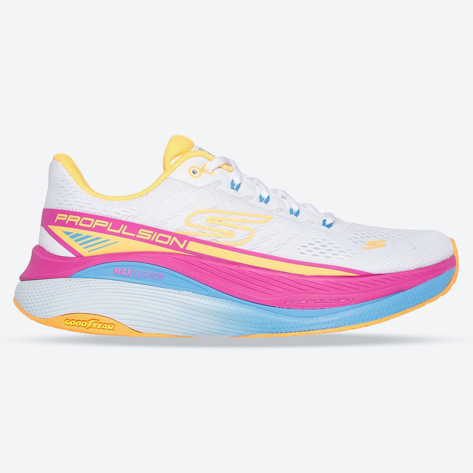 Women's Wide Fit Skechers 128901 Performance Max Cushioning Propulsion Sneakers