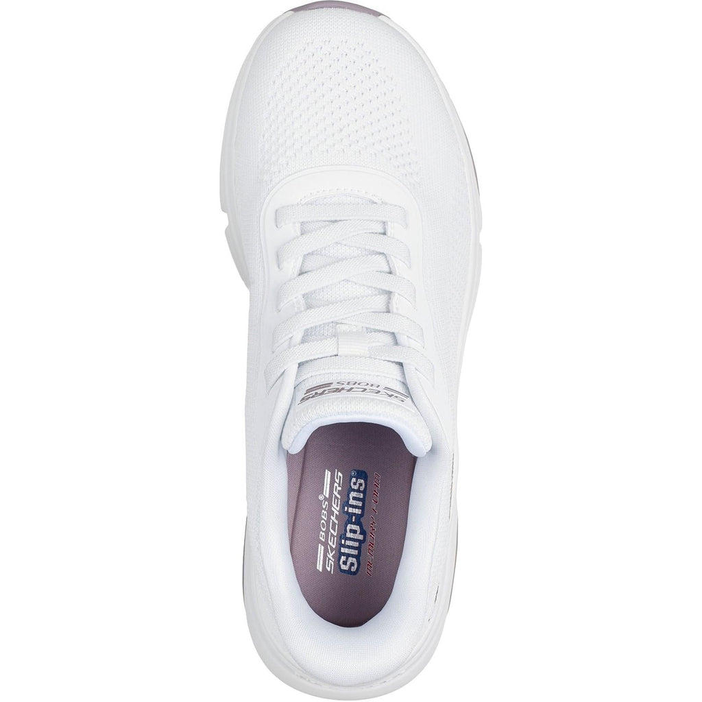Women's Wide Fit Skechers 117587 Slip-ins Bobs Sport Sparrow Flex Sneakers