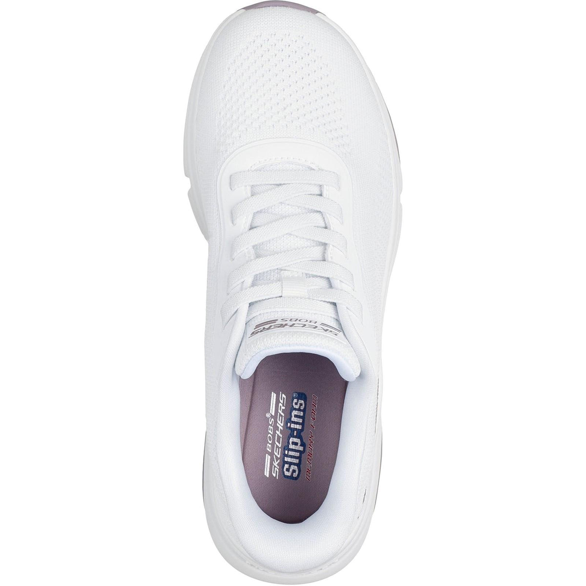 Women's Wide Fit Skechers 117587 Slip-ins Bobs Sport Sparrow Flex Sneakers