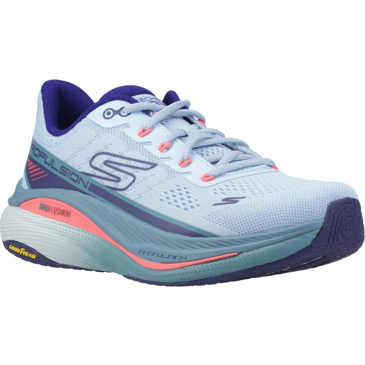 Women's Wide Fit Skechers 128901 Performance Max Cushioning Propulsion Sneakers