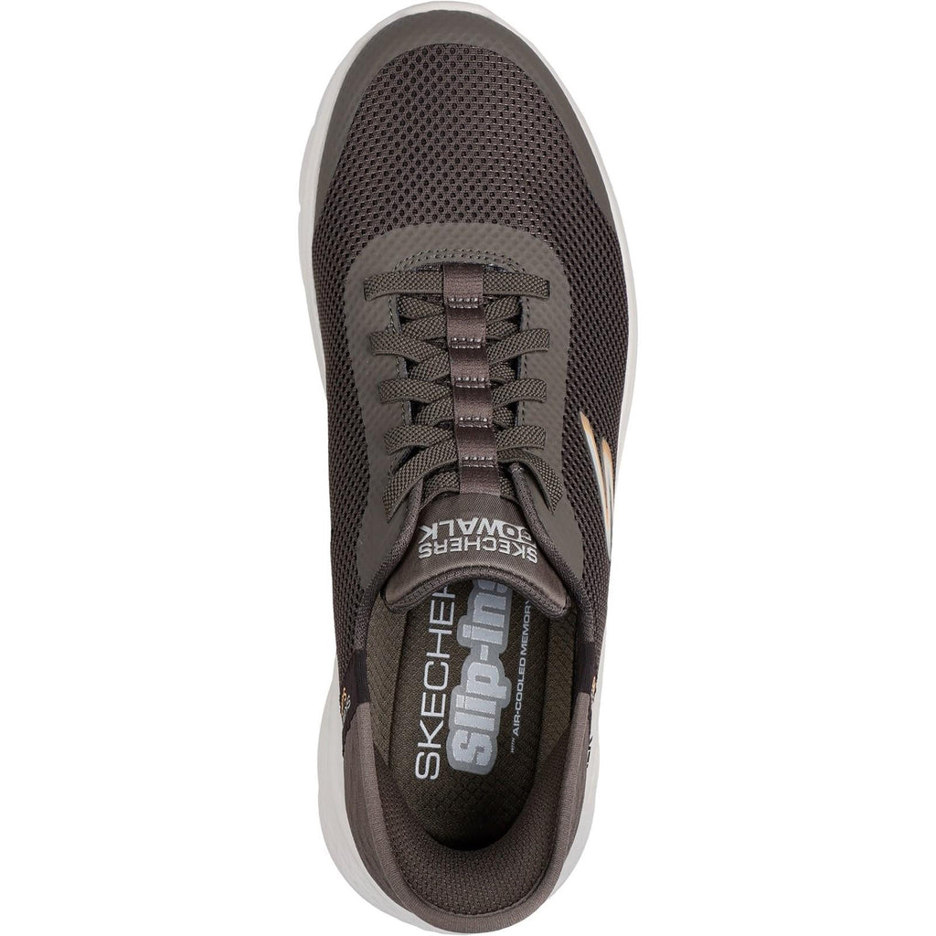 Men's Wide Fit Skechers 216324 Slip-ins Go Walk Flex Hands Up Sneakers