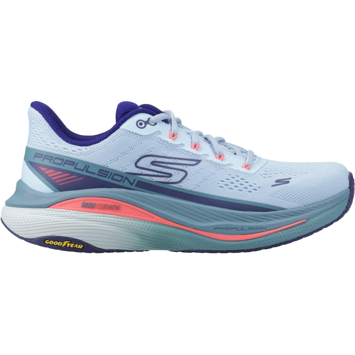 Women's Wide Fit Skechers 128901 Performance Max Cushioning Propulsion Sneakers