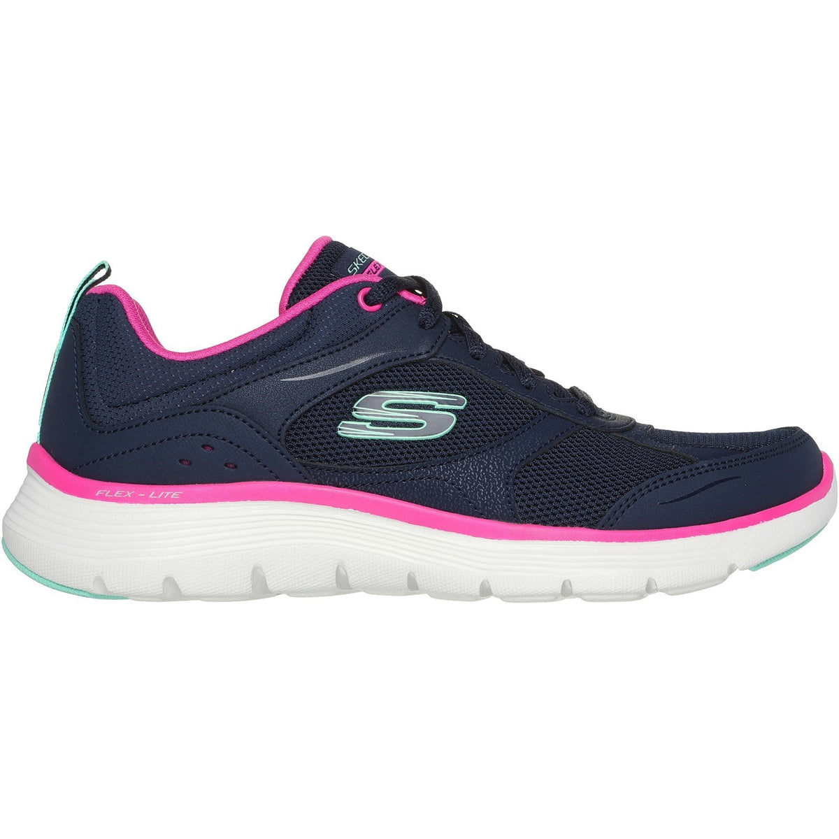 Womens Wide Fit Skechers 150202 Flex Appeal 5.0 Fresh Touch Sneakers