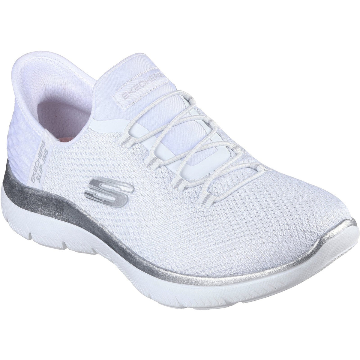 Women's Wide Fit Skechers 150123 Slip-ins Summits Diamond Dream Sneaker